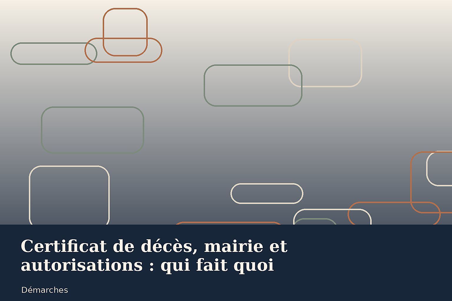 Certificat de décès, mairie et autorisations : qui fait quoi