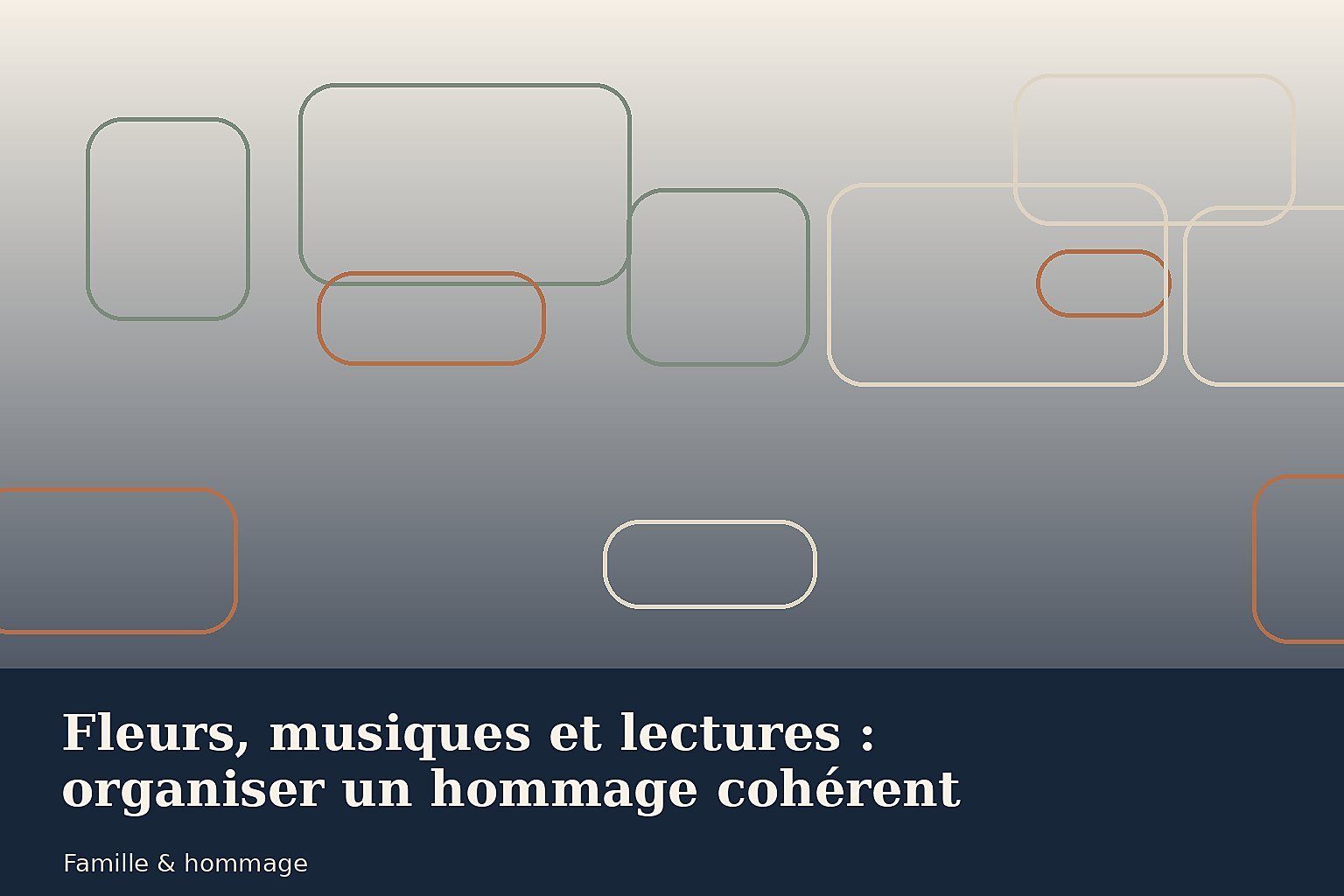 Fleurs, musiques et lectures : organiser un hommage cohérent