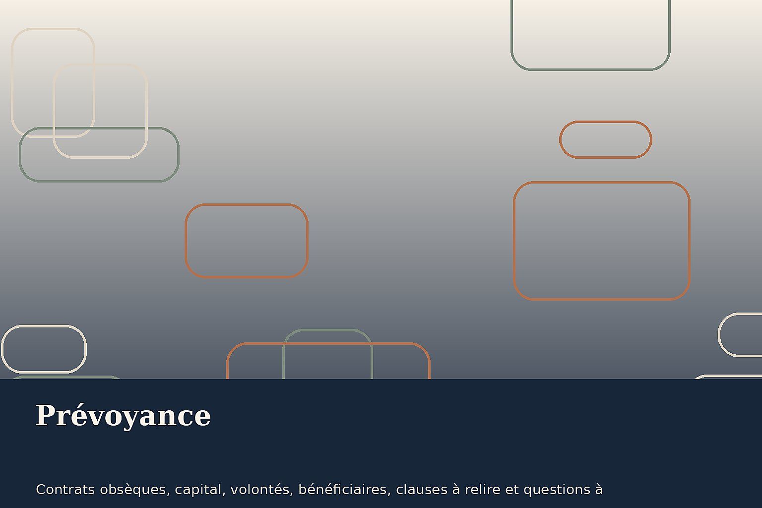 Contrat de prévoyance obsèques