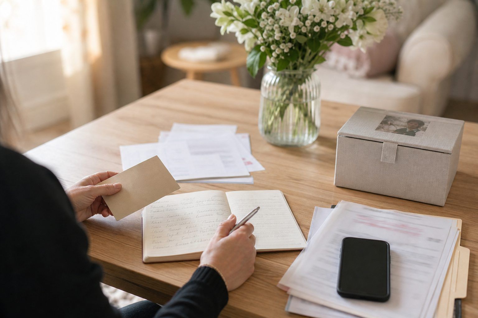 Démarches après un décès : préparer les informations avant de contacter une agence